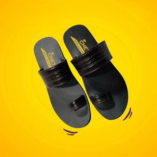 Affordable Men MyChetan Black Stylish Slipper for Men 2025 at ShopCircuit | ONDC
