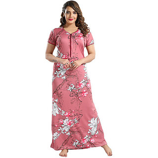 Best Women Brahmani Women Nighty (Pink) 2025 at ShopCircuit | ONDC