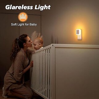 Night Lamp Sensor Light for Bedroom Bed Side Home Smart Automatic ON/Off Dim LED Lights  Energy Saving 0.5W Lamp  Lo
