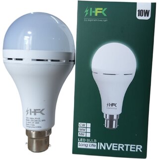 HFK 10 Watt HQ Inverter Led Bulb ( 1 Year Warranty ) upto 4 Hrs Backup, - Electricals | Buy online on ZillyBuy