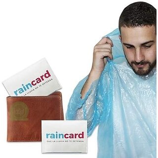 pack of 2 - Unisex-Adult Disposable Pocket Size Easy to Carry Raincard for Men and Women for Travel Use - Jackets & Coats | Buy online on ZillyBuy