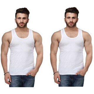 Best Men (Pack of 2) PrintCultr Men Solid Pure Cotton Sleeveless Vest For Mens 2025 at ShopCircu