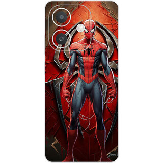 Yug Emporium Back Skin Wrap For Oppo A3x Premium Quality Full Coverage (Spiderman) (Mobile Back Cover, Multicolor)