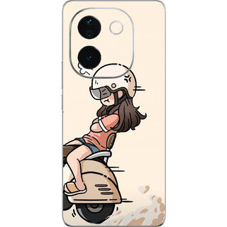 Yug Emporium Back Skin Wrap For IQOO Z9s Pro 5G Premium Quality Full Coverage (Couple Girl) (Mobile Back Cover, Multicolor)