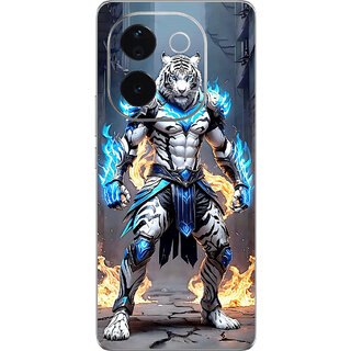 Yug Emporium Back Skin Wrap For IQOO Z9s Pro 5G Premium Quality Full Coverage (Tiger) (Mobile Back Cover, Multicolor)