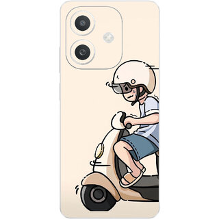 Yug Emporium Back Skin Wrap For Oppo A3x Premium Quality Full Coverage (Couple Theme) (Mobile Back Cover, Multicolor)