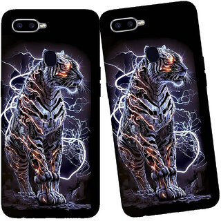 Yug Emporium OPPO F9, F9 PRO, A12 3D BLACK PANTHER  DESIGN PATTERN  THEME BACK SKIN STICKERS (Mobile Back Cover, Black)
