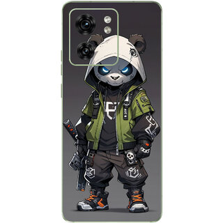 Yug Emporium Motorola Edge 40 Ghost Panda 9D (Back Cover, Multicolor)