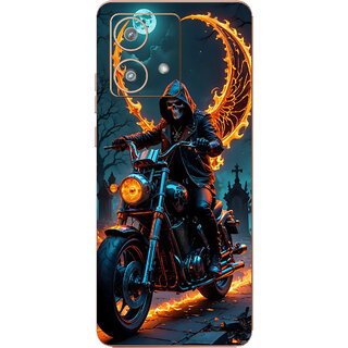 Yug Emporium Motorola Edge 40 Neo Ghost Rider 9D (Back Cover, Multicolor)