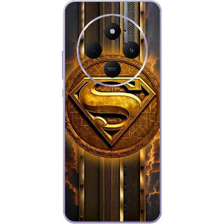 Yug Emporium Redmi 14C 5G Superman Logo 3D (Back Cover, Multicolor)