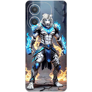 Yug Emporium Oppo A3x Angry lion (Back Cover, Multicolor)