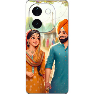 Yug Emporium IQOO Z9s Pro 5G Punjabi Couple (Back Cover, Multicolor)