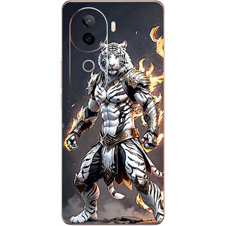 Yug Emporium iQOO Z9s 5G 3D Fire Lion (Back Cover, Multicolor)