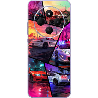 Yug Emporium Mi Redmi A4 5G 3D Anime Car (Back Cover, Multicolor)