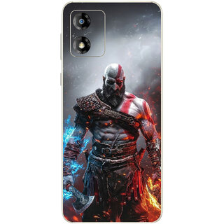 Yug Emporium Moto E13 Kratos God Of WarLeather (Back Cover, Multicolor)