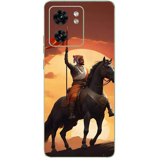 Yug Emporium Motorola Edge 40 The Shivaji Leather (Back Cover, Multicolor)