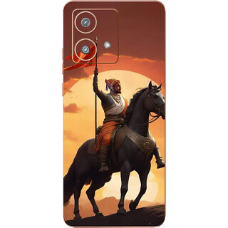 Yug Emporium Motorola Edge 40 Neo The Shivaji Leather (Back Cover, Multicolor)