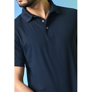 Luxurious Men PrintCultr Solid Men Polo Neck Polyester Blue T-Shirt 2025 at ShopCircuit | ONDC