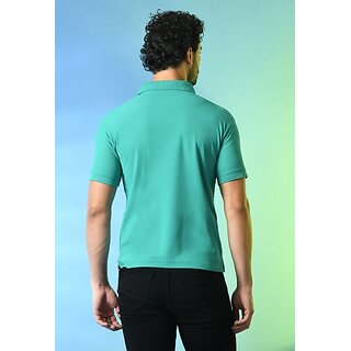 Stylish Men PrintCultr Solid Men Polo Neck Polyester Blue T-Shirt 2025 at ShopCircuit | ONDC