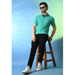 Stylish Men PrintCultr Solid Men Polo Neck Polyester Blue T-Shirt 2025 at ShopCircuit | ONDC