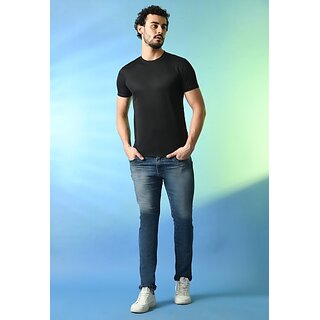 Affordable Men PrintCultr Solid Men Round Neck Polyester Black T-Shirt 2025 at ShopCircuit | OND