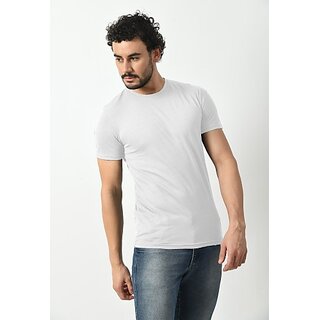 Trendy Men PrintCultr Solid Men Round Neck Polyester White T-Shirt 2025 at ShopCircuit | ONDC