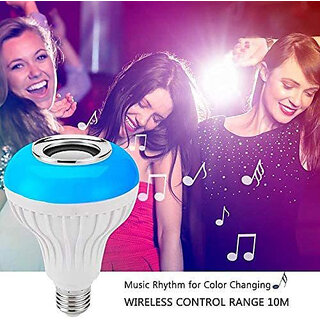LED Wireless Light Bulb Speaker, Smart Music Bulb for Party, Home, Halloween Christmas Decorations Smart Bulb