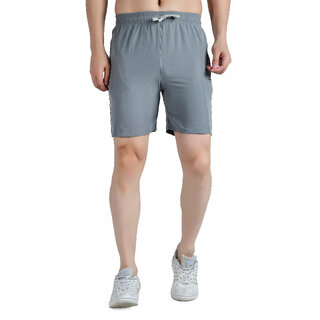 KWINGS Solid Men Grey Sports Shorts, Gym Shorts, Regular Shorts (M) Pack Of 1 - Track Pants | Buy online on ZillyBuy