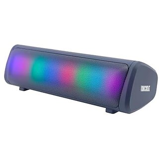 ZEBRONICS Knock Out Portable Bluetooth v5.3 Speaker with 10W Output RGB LED Lights TWS Function up to 10h Backup USB mSD Passive Radiator (Blue).