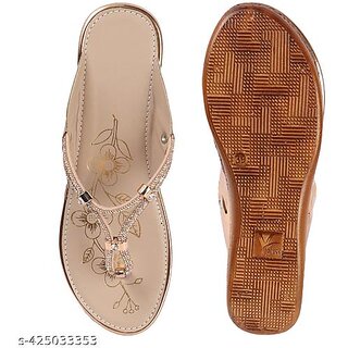 Designer Wedding Slip-on Heel Party Wear Sandal for Women