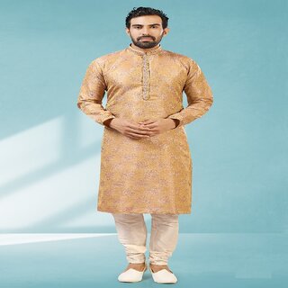Best Men Raivat Ethnic Onion Pink Colour Jacquard Silk Brocade Kurta Pajama 1027 2025 at ShopCir