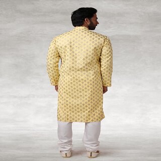 Chic Men Raivat Ethnic Yellow Colour Cotton Printed Kurta Pajama 1149 2025 at ShopCircuit | ONDC
