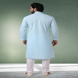 Exclusive Men Raivat Ethnic Sky Blue Colour Cotton Kurta Pajama 1168 2025 at ShopCircuit | ONDC