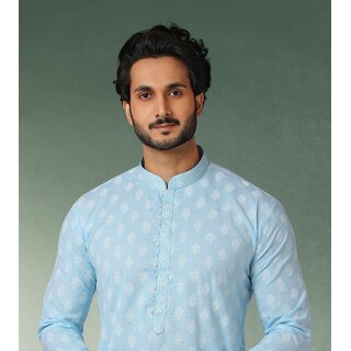 Exclusive Men Raivat Ethnic Sky Blue Colour Cotton Kurta Pajama 1168 2025 at ShopCircuit | ONDC