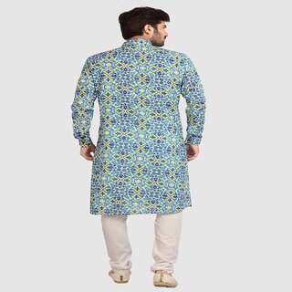 Sophisticated Men Raivat Ethnic Green Colour Cotton Printed Kurta Pajama 1248 2025 at ShopCircui