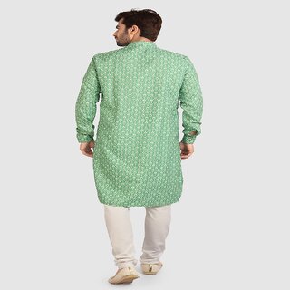 Stylish Men Raivat Ethnic Green Colour Cotton Kurta Pajama 1262 2025 at ShopCircuit | ONDC
