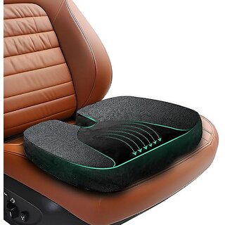 Non-Slip Coccyx Seat Cushion for Tailbone, Sciatica  Lower Back Pain Relief Ergonomic Contoured Cushion for Office/Hom