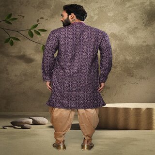 Stylish Men Raivat Ethnic Purple Colour Cotton Digital Print Kurta Pajama 1553 2025 at ShopCircu