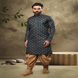 Top Men Raivat Ethnic Green Colour Cotton Digital Print Kurta Pajama 1555 2025 at ShopCircuit | 