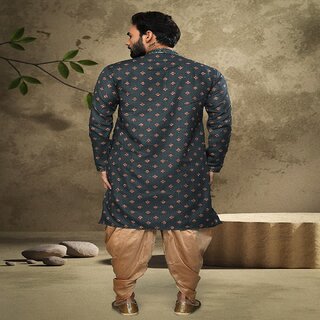 Top Men Raivat Ethnic Green Colour Cotton Digital Print Kurta Pajama 1555 2025 at ShopCircuit | 