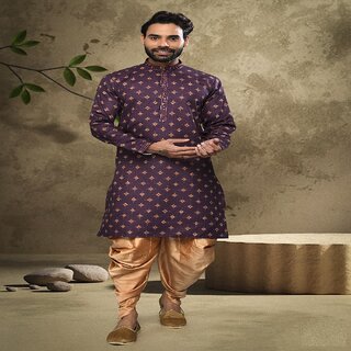 Premium Men Raivat Ethnic Purple Colour Cotton Digital Print Kurta Pajama 1558 2025 at ShopCircu