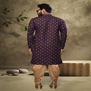 Premium Men Raivat Ethnic Purple Colour Cotton Digital Print Kurta Pajama 1558 2025 at ShopCircu