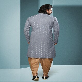 Best Men Raivat Ethnic Grey Colour Cotton Digital Print Kurta Pajama 1571 2025 at ShopCircuit | 