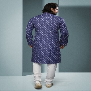 Latest Men Raivat Ethnic Purple Colour Cotton Digital Print Kurta Pajama 1586 2025 at ShopCircui