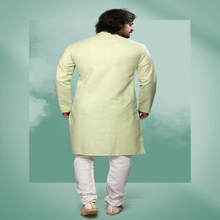 Elegant Men Raivat Ethnic Pista Green Colour Cotton Pintux Work Kurta Pajama 1643 2025 at ShopCi