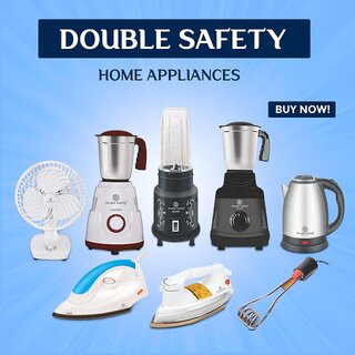 Double Safety COMFY-DRY IRON Dry Iron (White)-1000w