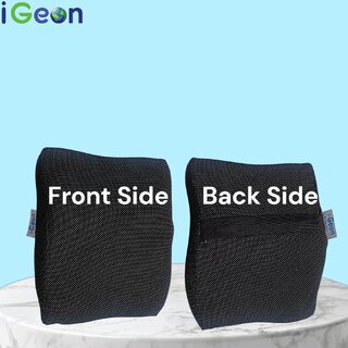 Ergonomic Memory Foam Car Neck Pillow - Black