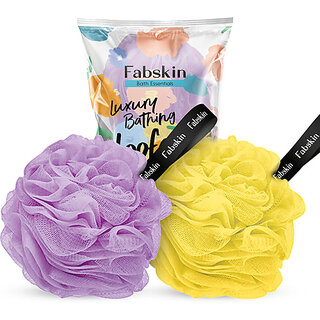 Bathing loofah Couples Pack of 2 (Purple and Yellow Color) Bathing loofah Couples Pack of 2 (Purple and Yellow Color)