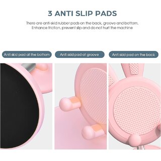 Pack Cute Cell Phone Stand, Adjustable Bunny Phone Stand for Desk, Thick Case Friendly Holder Compatible with iPhone, K