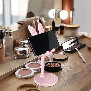 Pack Cute Cell Phone Stand, Adjustable Bunny Phone Stand for Desk, Thick Case Friendly Holder Compatible with iPhone, K